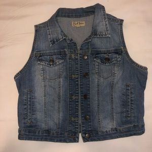 Blue jean vest